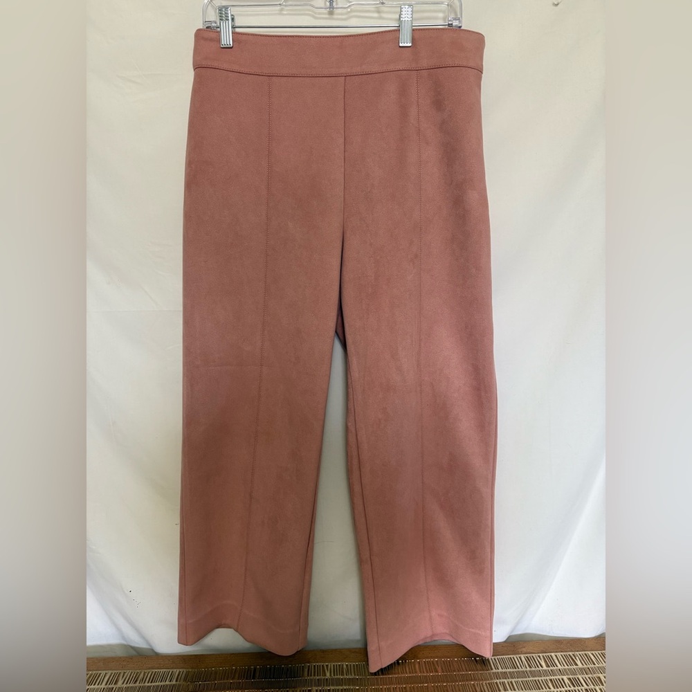 Ann Taylor Cropped Suede Dress Pant Size 8